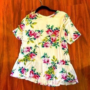 Floral Peplum Top